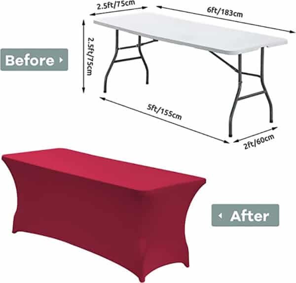 stretch plastic table covers