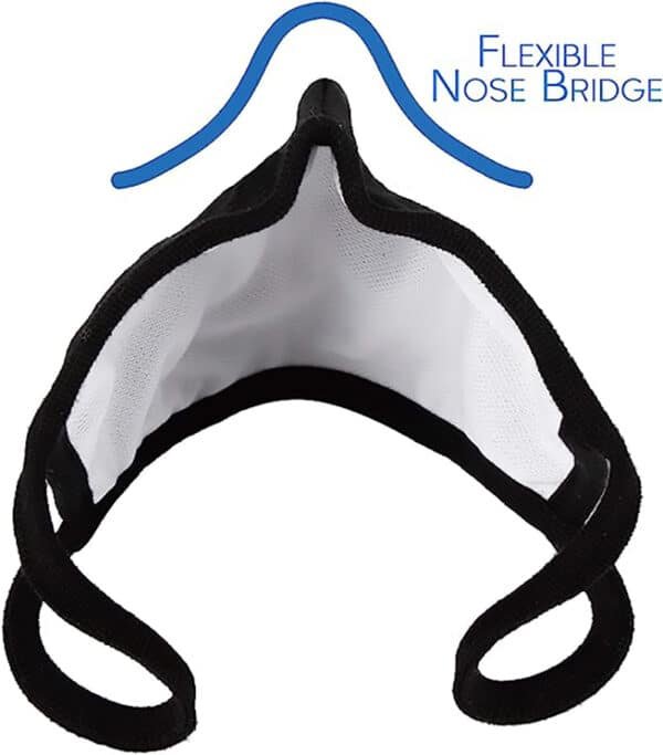 black reusable face mask