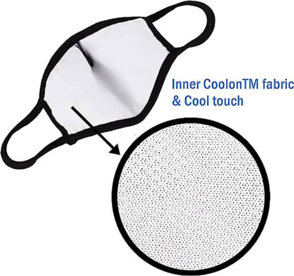 black reusable face mask