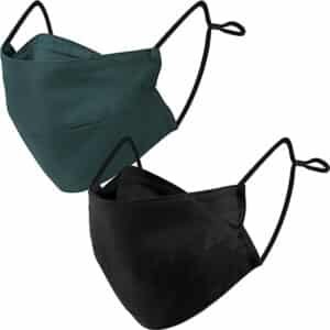 black reusable face mask