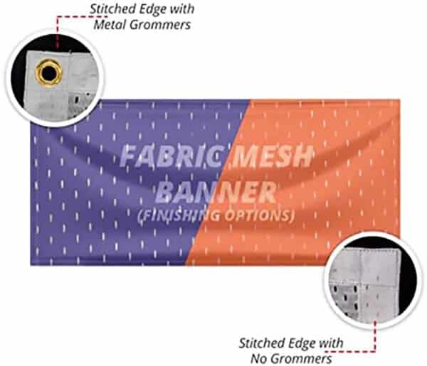 custom mesh banners