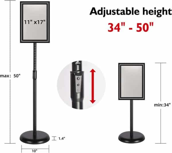 floor standing banner display