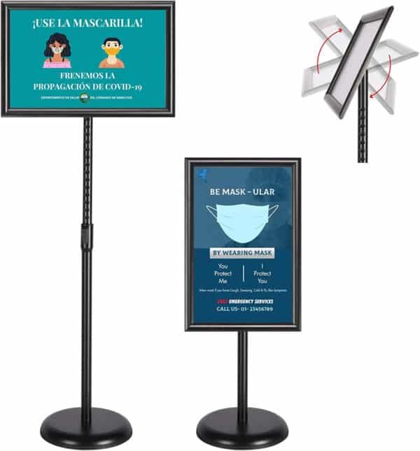 floor standing banner display