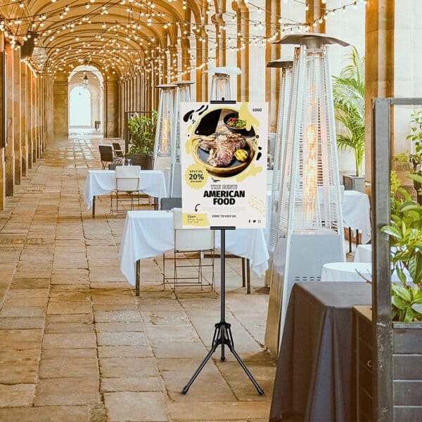 floor standing banner display