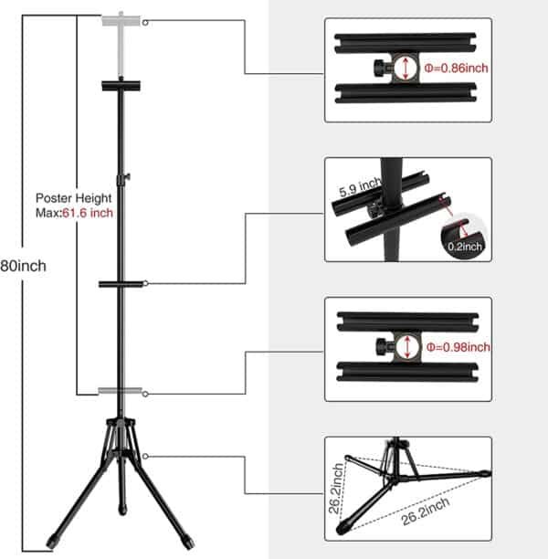 floor standing banner display