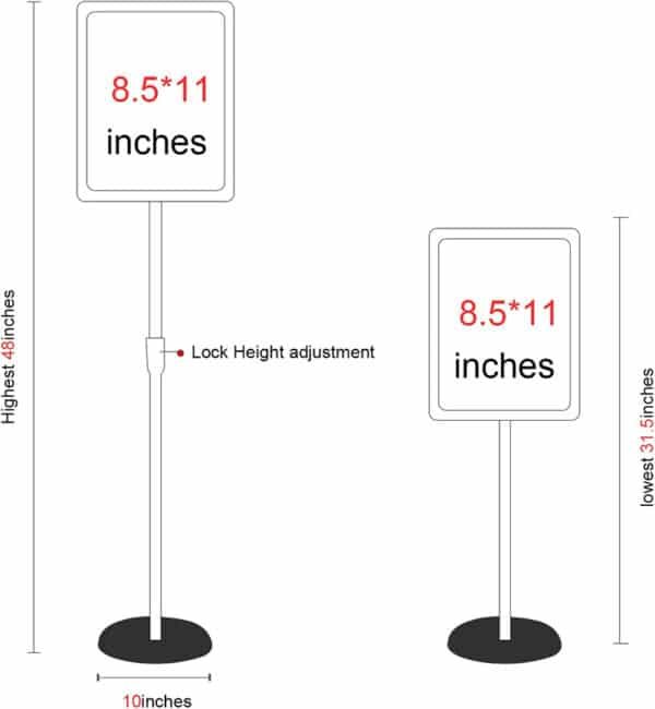 floor standing banner display