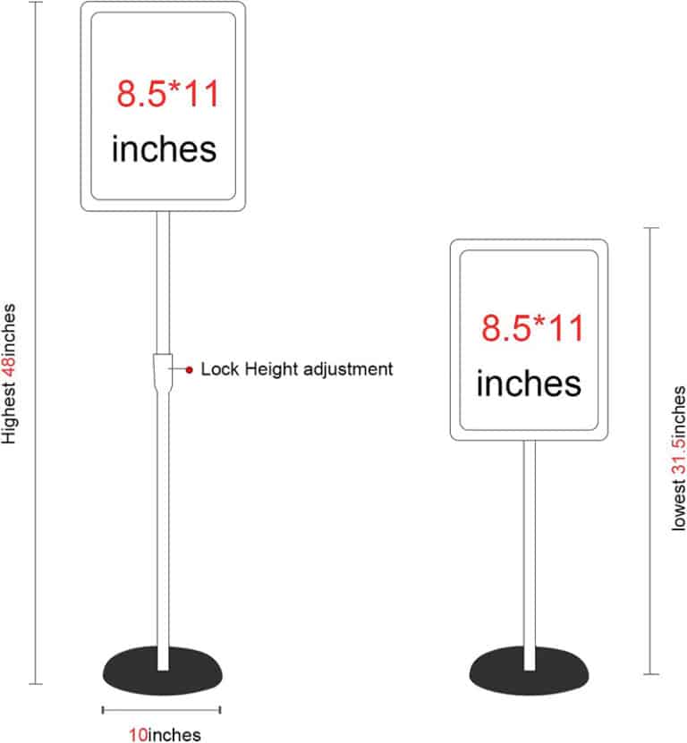 Standing Sign Figure Floor Standing Sign Holder