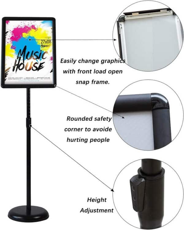 floor standing banner display