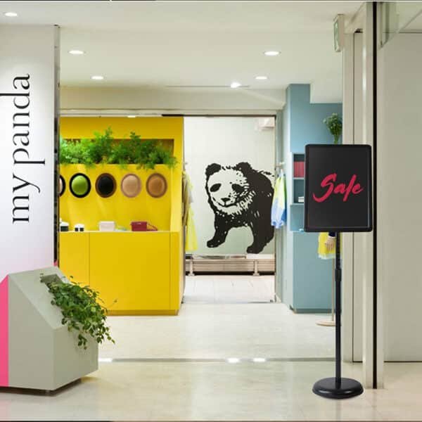 floor standing banner display