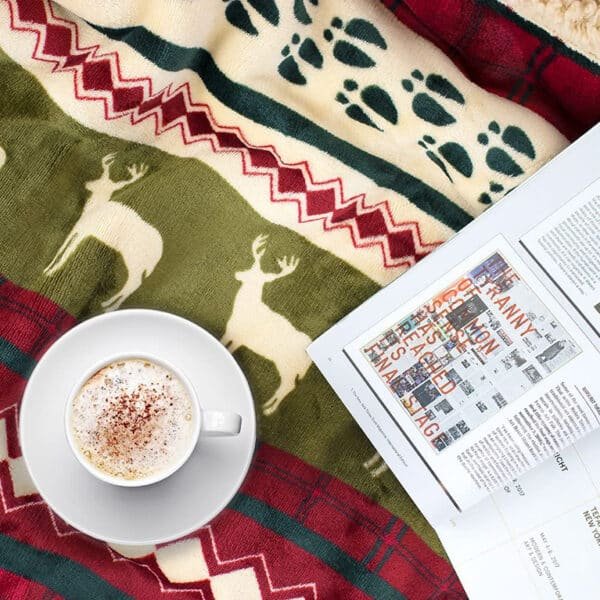 large christmas fleece blankets