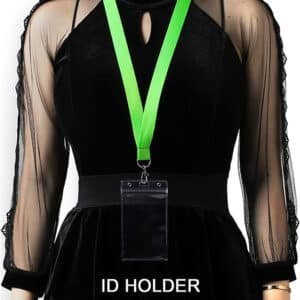 neon green lanyard