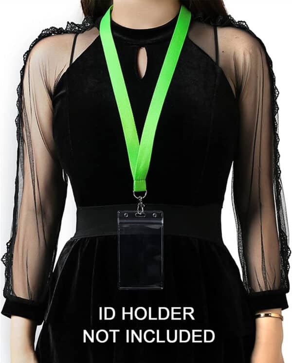 neon green lanyard