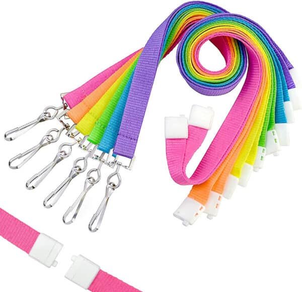 neon green lanyard