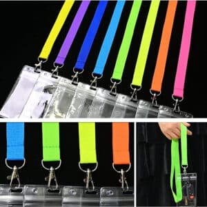 neon green lanyard