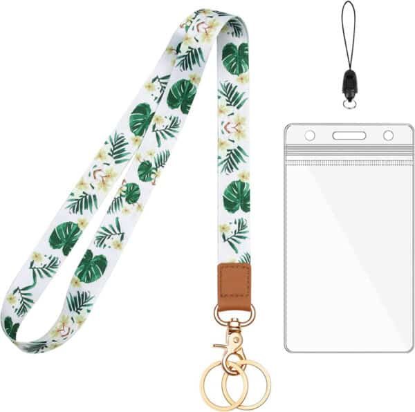 off white keychain lanyard