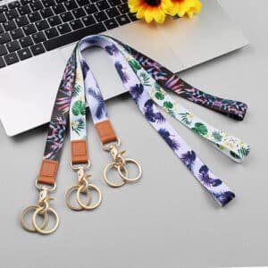 off white keychain lanyard