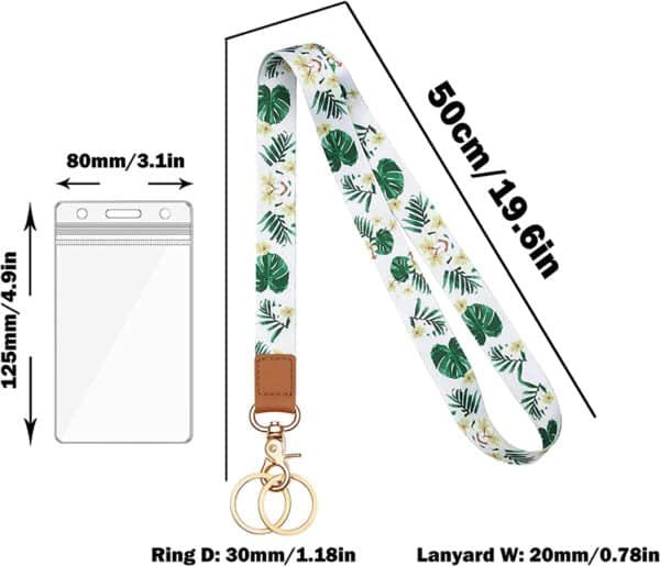 off white keychain lanyard