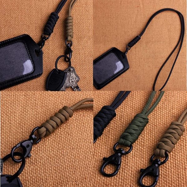 off white keychain lanyard