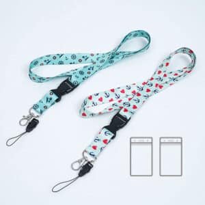 off white keychain lanyard
