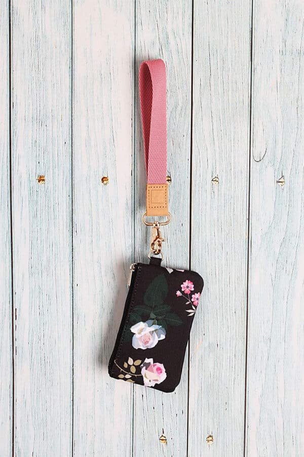 pink lanyard for keys