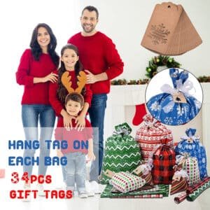 plastic holiday gift bags