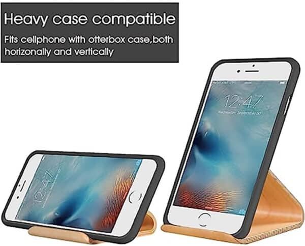 wooden phone stands