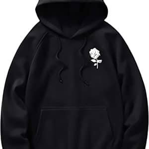 black graphic hoodies