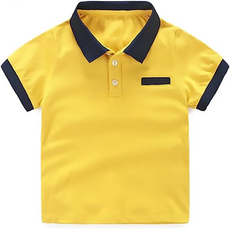 Childrens Yellow School Polo Shirts