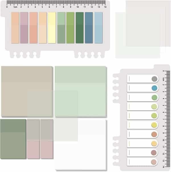 clear sticky notes