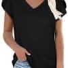 black and white striped t shirt womens
