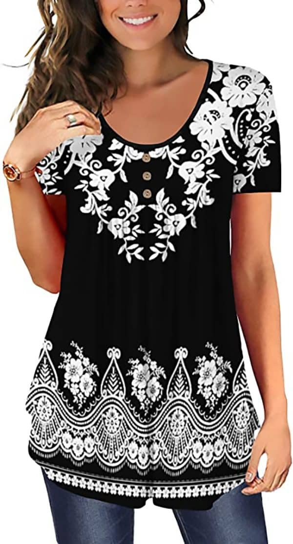 black and white striped t shirt womens