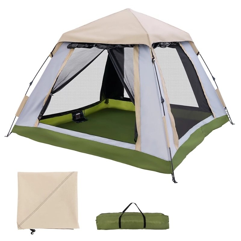 logo on tent