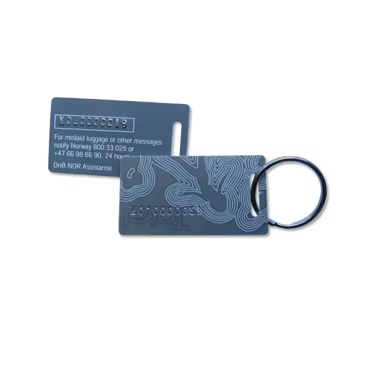 custom plastic keychain tag