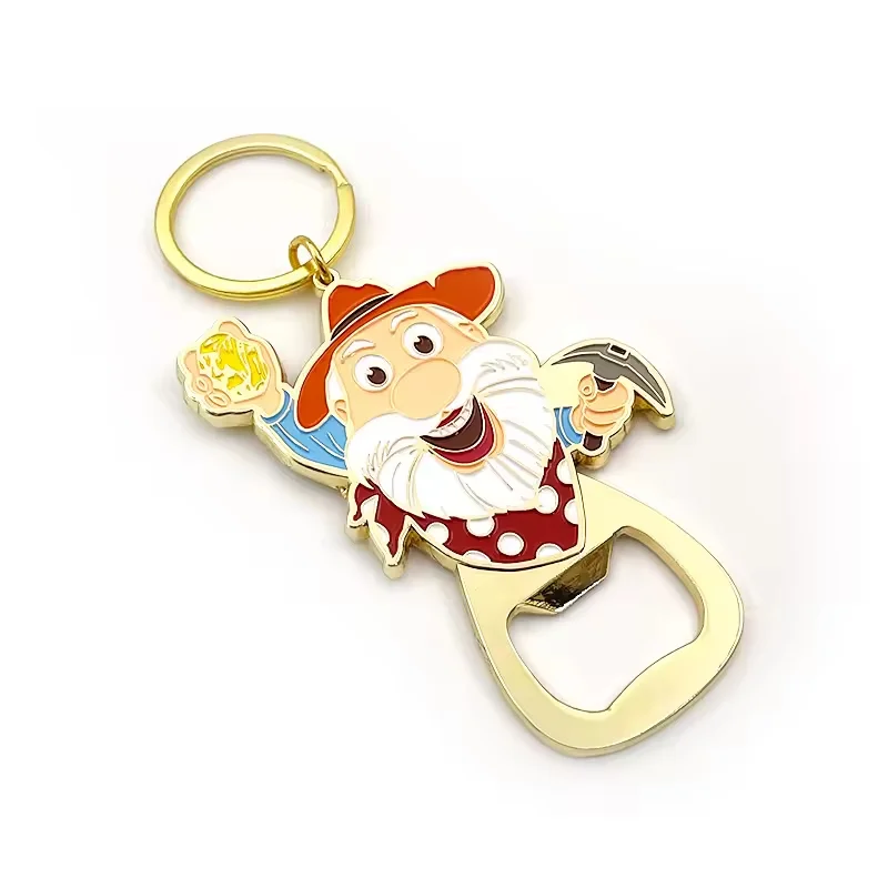 customized bottle opener metal keychain