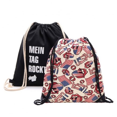 custom drawstring bags with logo from china ideal promotional