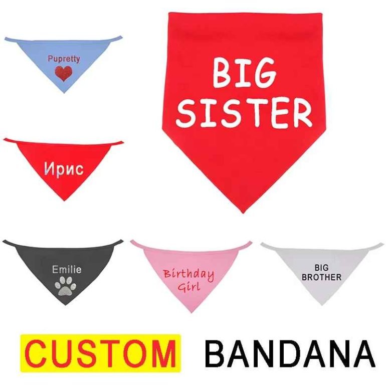 custom pet bandanas