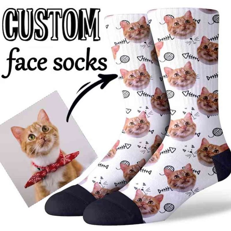custom cat socks
