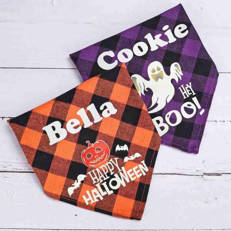 custom dog bandana with logo