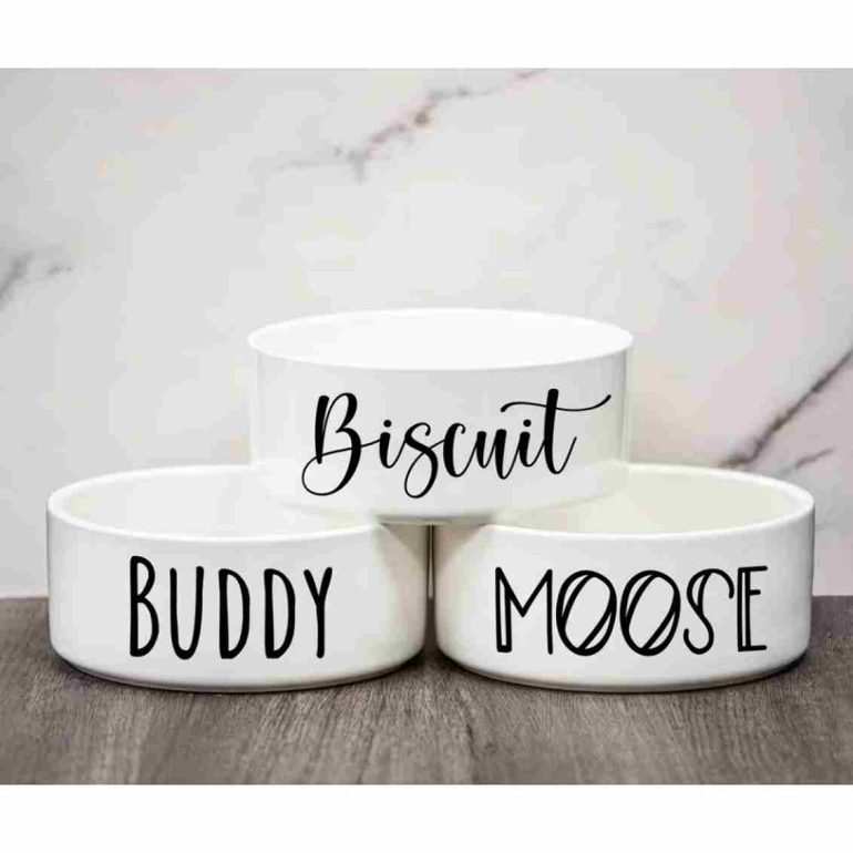 أوعية الكلاب ذات الشعار المخصص