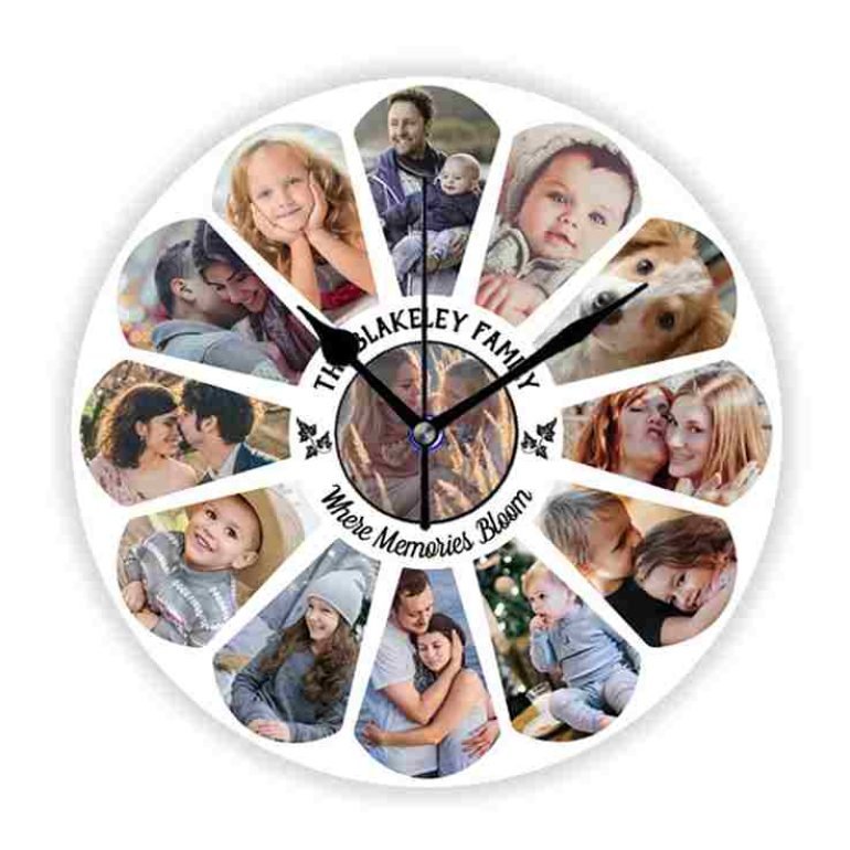 custom photo clock