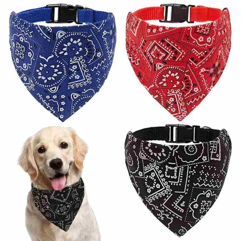 custom printed dog bandanas