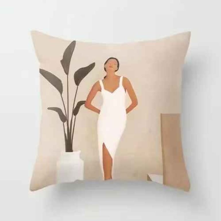 custom screen printed throw pillows