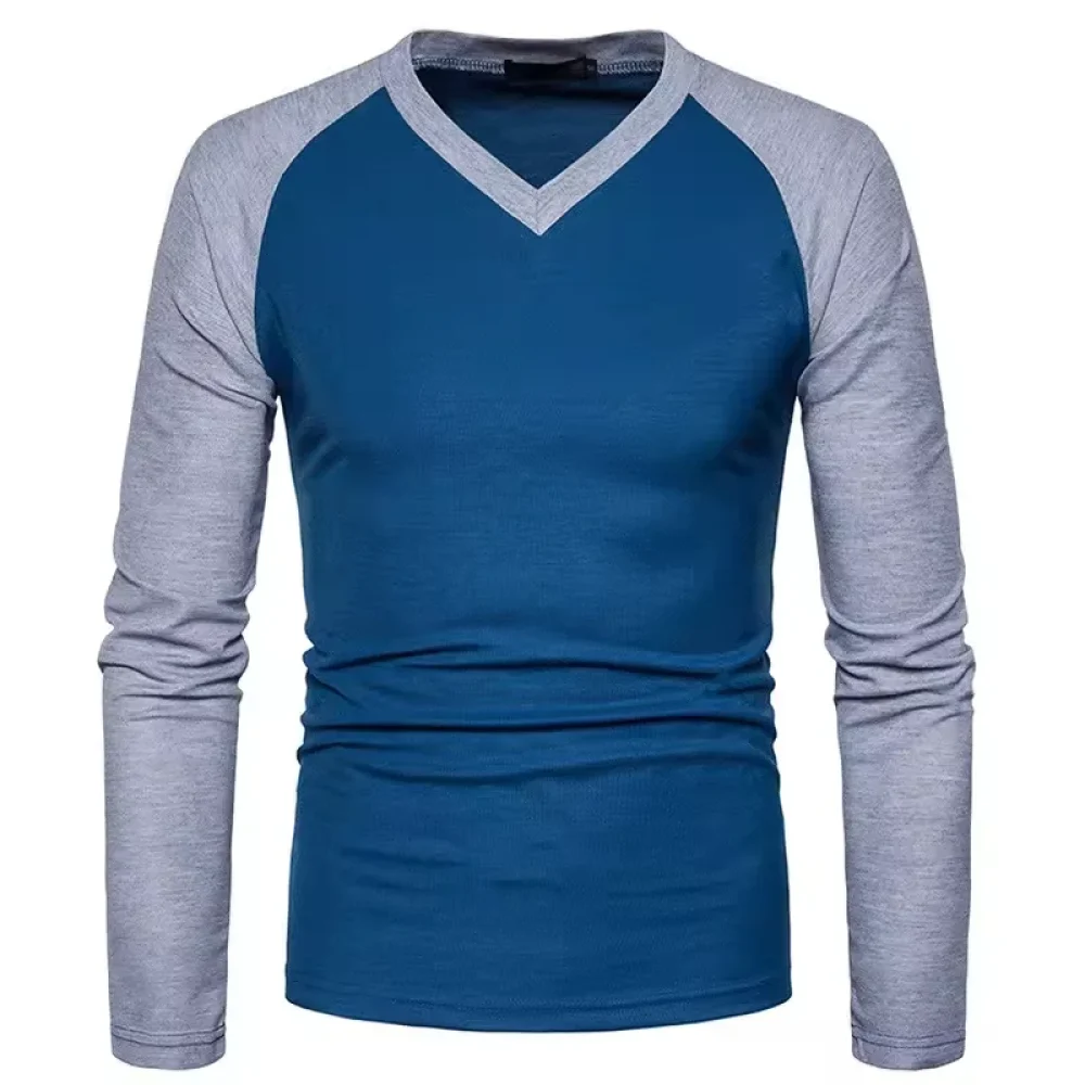 custom v neck long sleeve t shirts