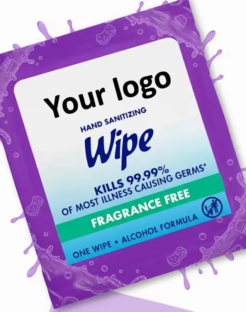 customized hand sanitizer wipes