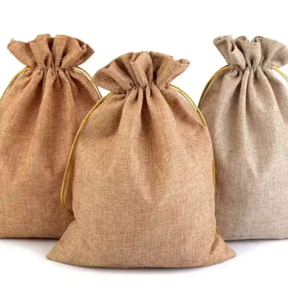 customized jute drawstring bags manufacturers