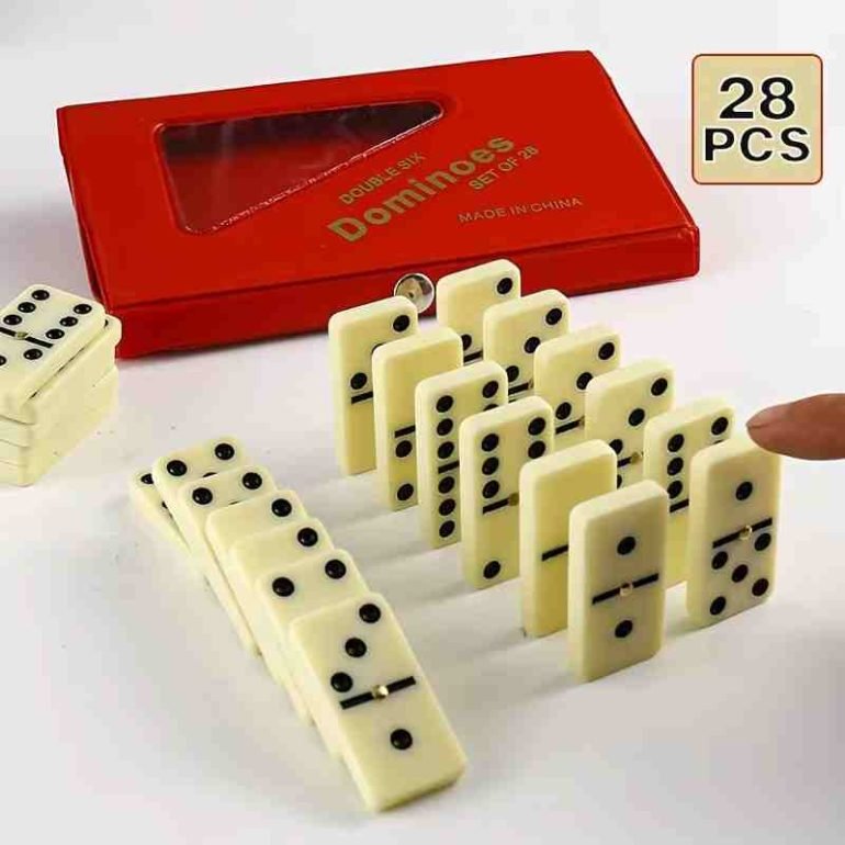 engraved dominoes set
