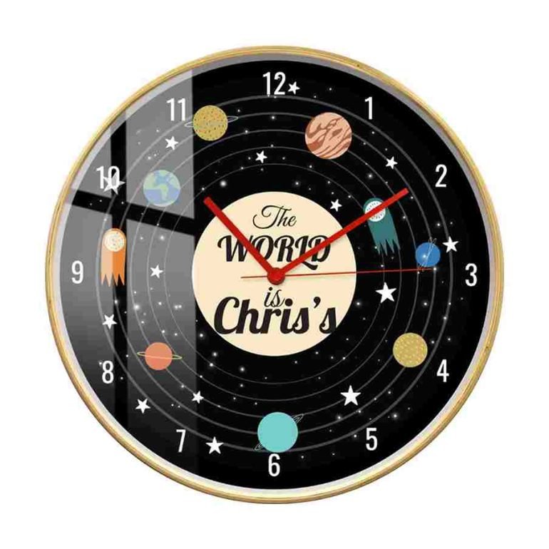 printed customized wall clock